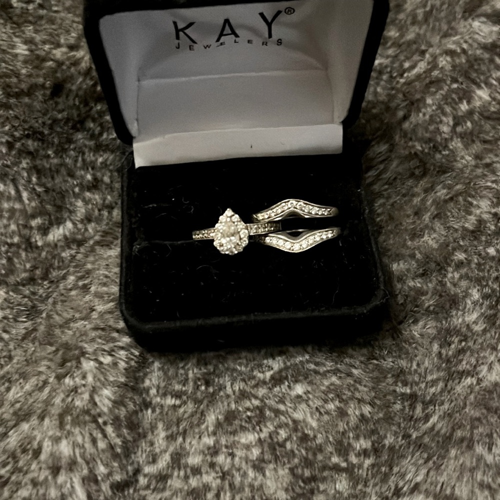 Diamond wedding set.
